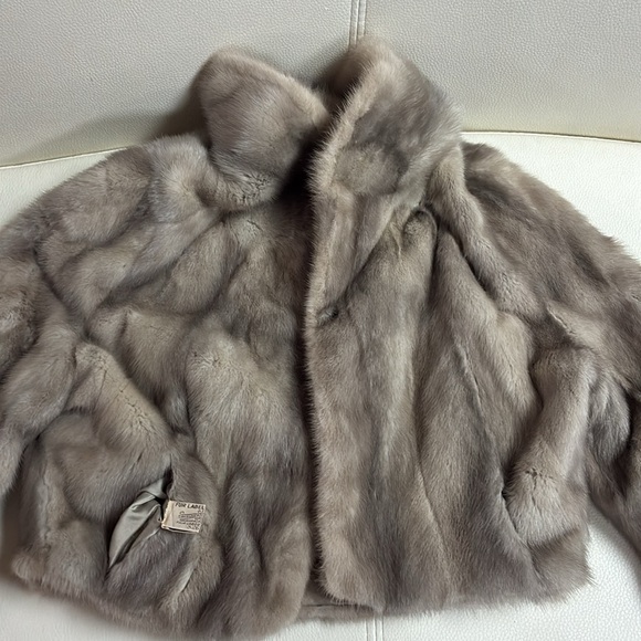 Mink Luxurious Fur Coat and Hat Set - Picture 6 of 11